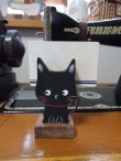 画像1: メモスタンド・黒ネコ